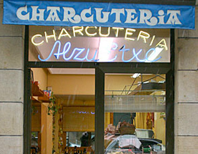 charcuteria Alzu-Etxe de calle Moraza, Gipuzkoa
